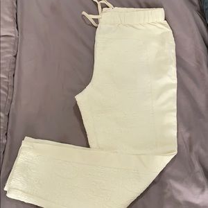 Lou and Grey patterned cream pants